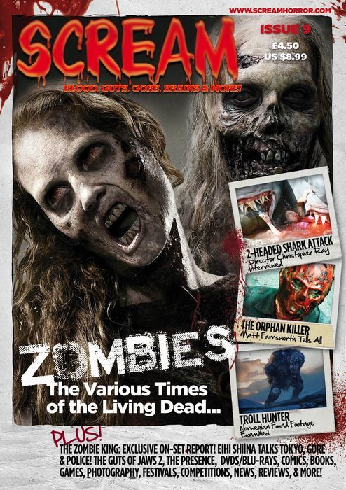 SCREAM magazine side cover Issue 9 February/March 2012