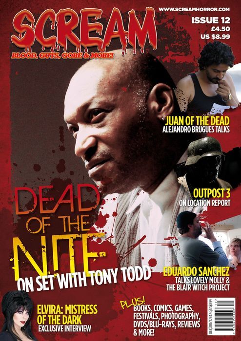 SCREAM magazine side cover Issue 12 August 2012