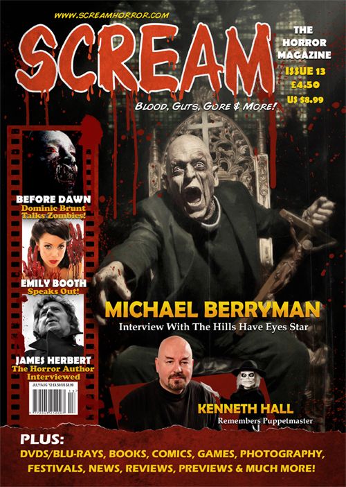 SCREAM magazine side cover Issue 13 September/October 2012