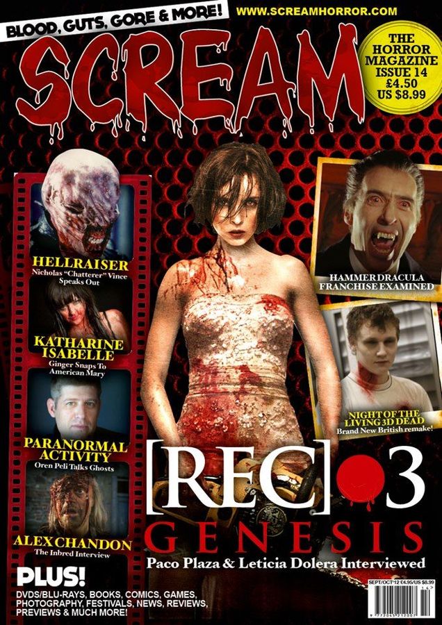 SCREAM magazine side cover Issue 14 September/October 2012
