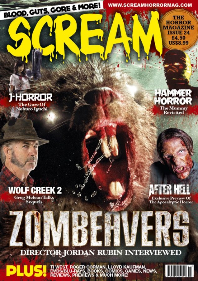 SCREAM magazine side cover Issue 24 May/June 2014