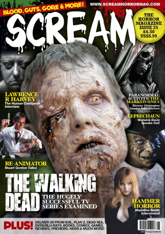 SCREAM magazine side cover Issue 25 July/August 2014
