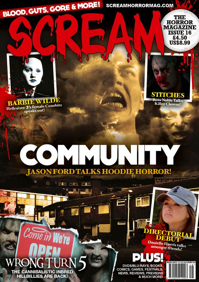 SCREAM magazine side cover Issue 16  2013