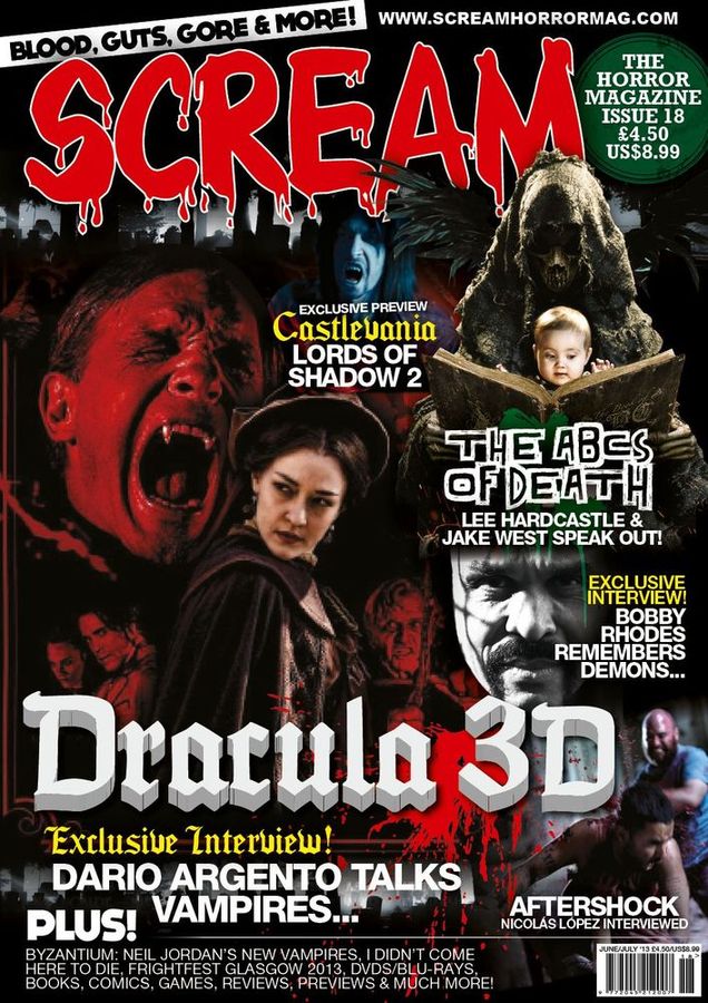 SCREAM magazine side cover Issue 18 May/June 2013