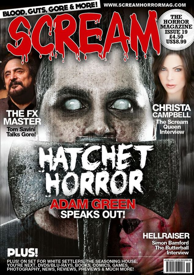 SCREAM magazine side cover Issue 19 June/July 2013