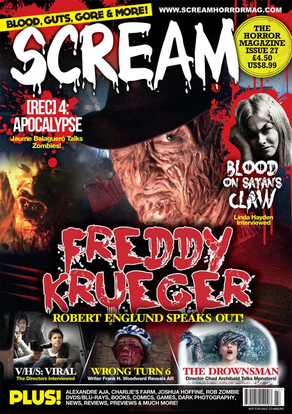 SCREAM magazine side cover Issue 27 November/December 2014