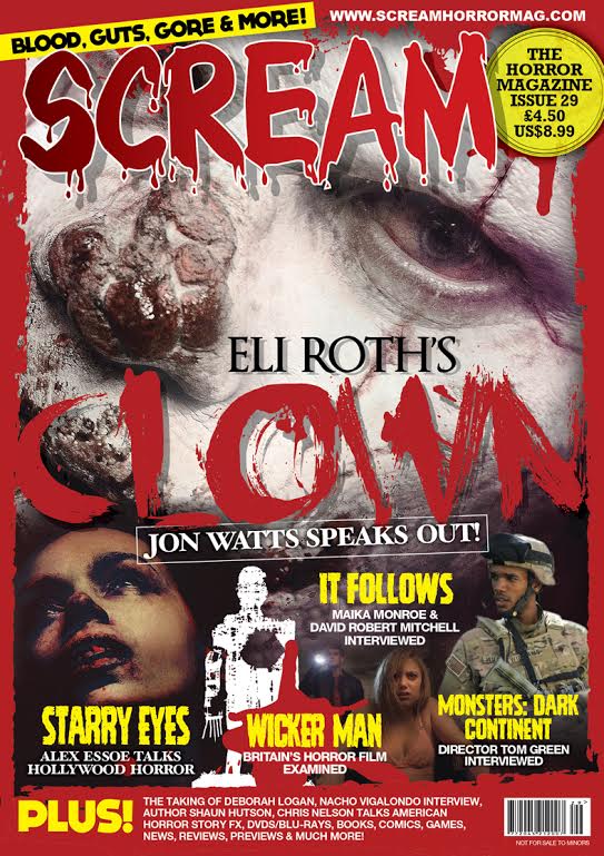 SCREAM magazine side cover Issue 29 March/April 2015