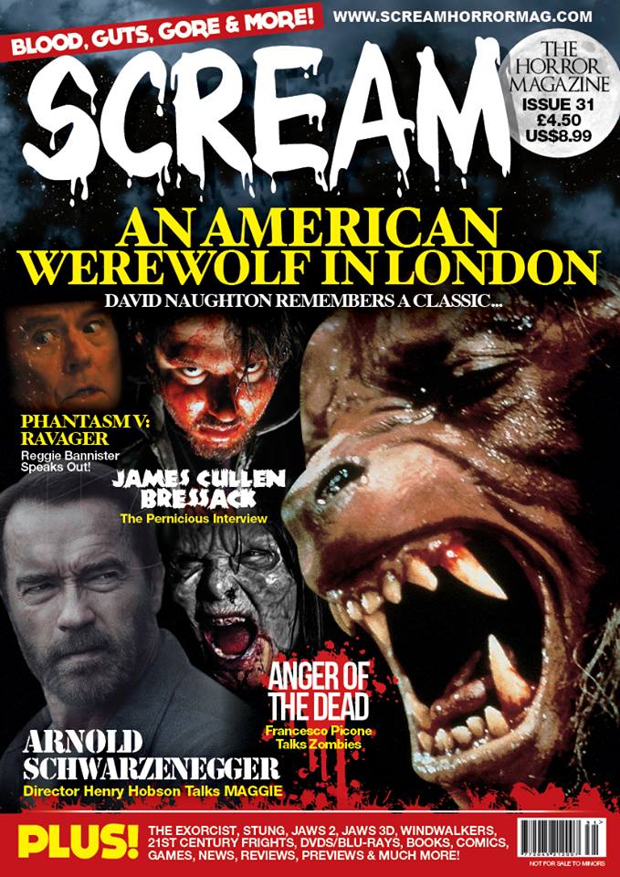 SCREAM magazine side cover Issue 31 July/August 2015