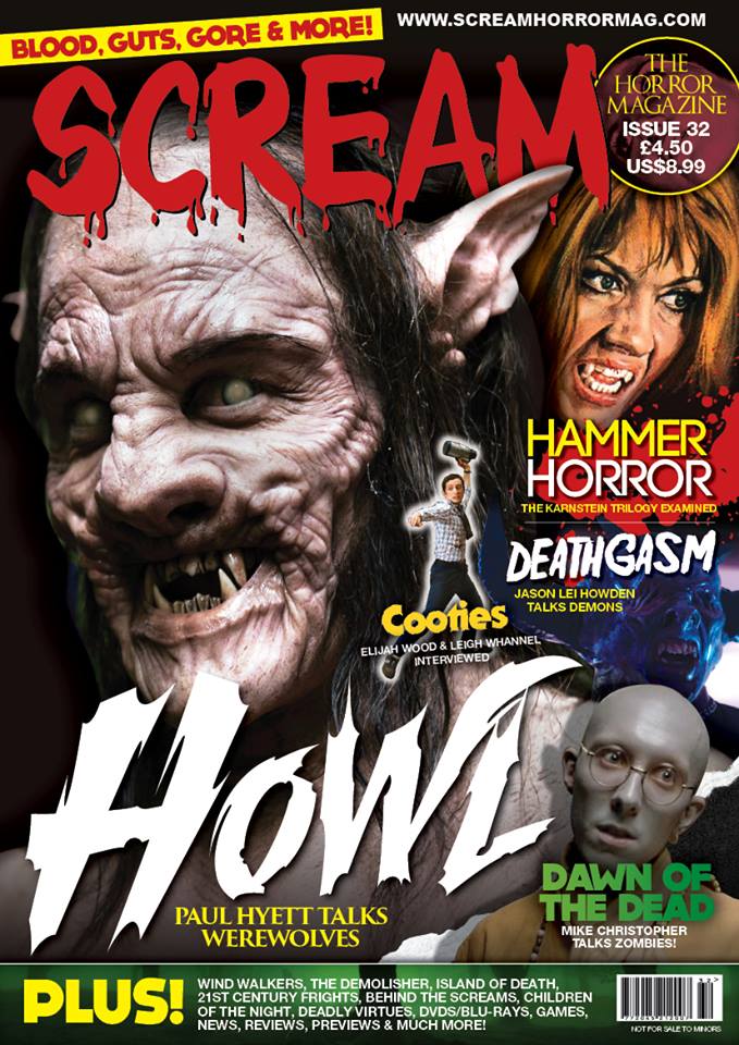 SCREAM magazine side cover Issue 32 September/October 2015