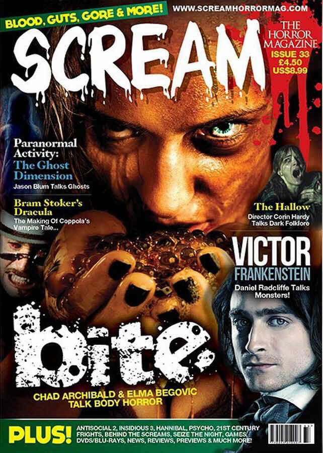 SCREAM magazine side cover Issue 33 November/December 2015