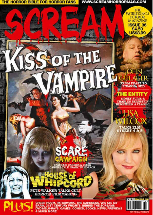 SCREAM magazine side cover Issue 36 May/June 2016