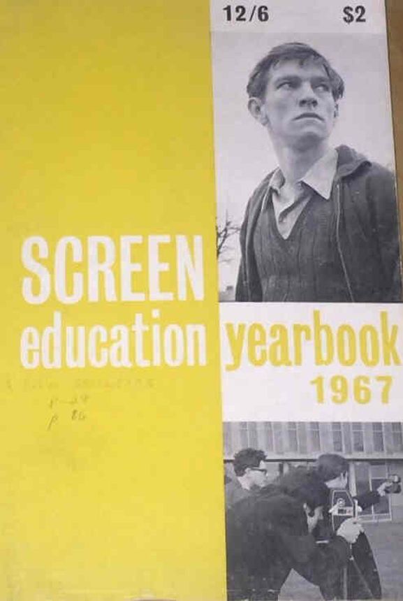 SCREEN EDUCATION (Au) magazine side cover  Yearbook   1967