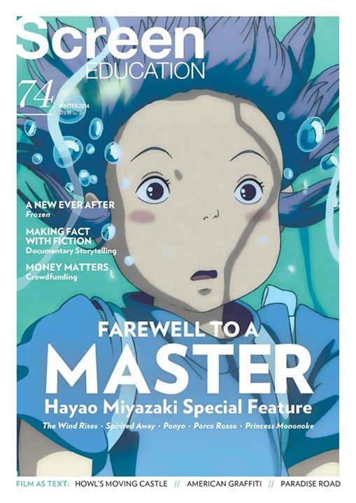 SCREEN EDUCATION (Au) magazine side cover Issue 74 Winter 2014