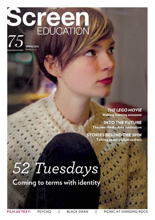 SCREEN EDUCATION (Au) magazine side cover Issue 75 Spring 2014