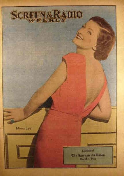 SCREEN AND RADIO WEEKLY magazine side cover 1 March 1936
