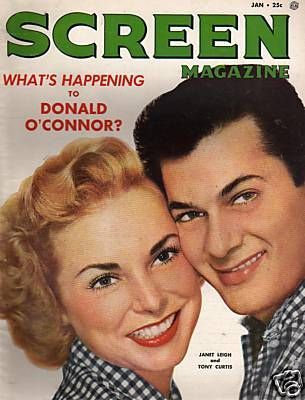 SCREEN (50s-60s) magazine side cover January 1954