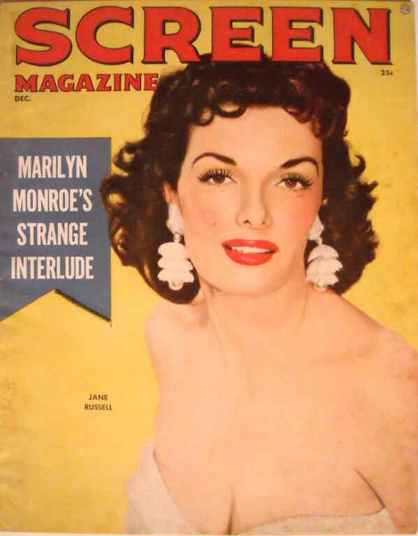 SCREEN (50s-60s) magazine side cover December 1954