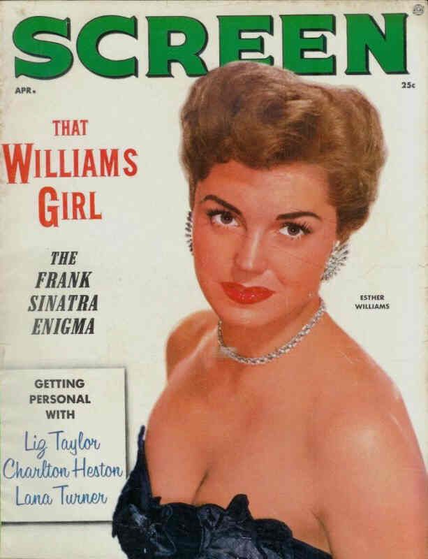 SCREEN (50s-60s) magazine side cover April 1955