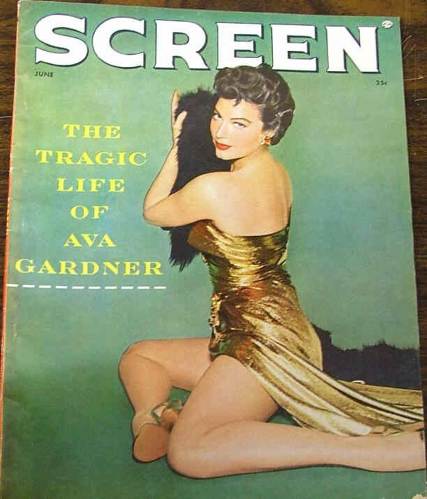 SCREEN (50s-60s) magazine side cover June 1955