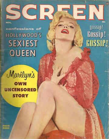 SCREEN (50s-60s) magazine side cover November 1956