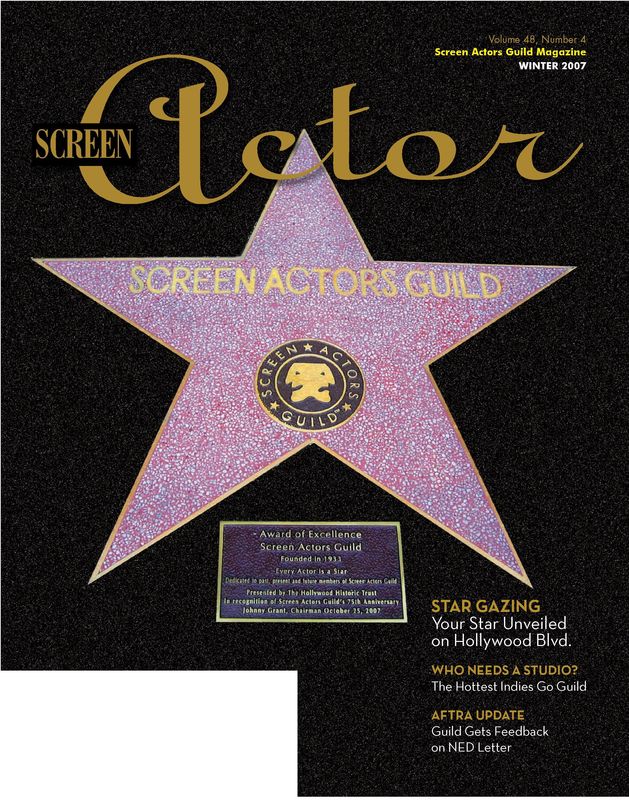 SCREEN ACTOR magazine side cover Vol 48 # 4 Winter December 2007