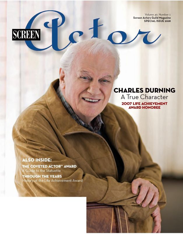 SCREEN ACTOR magazine side cover  Vol49#1 January/February 2008