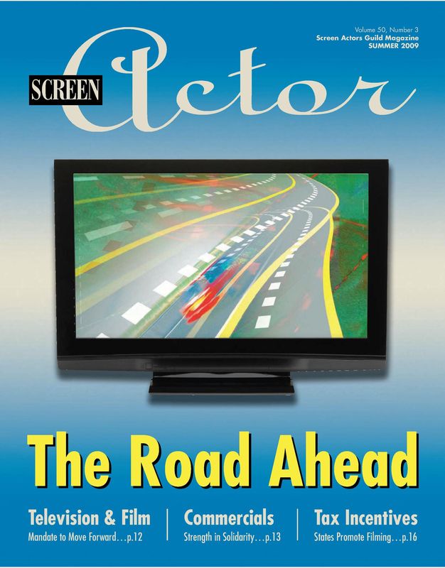 SCREEN ACTOR magazine side cover Vol 50 # 3 Summer June/July/August 2009