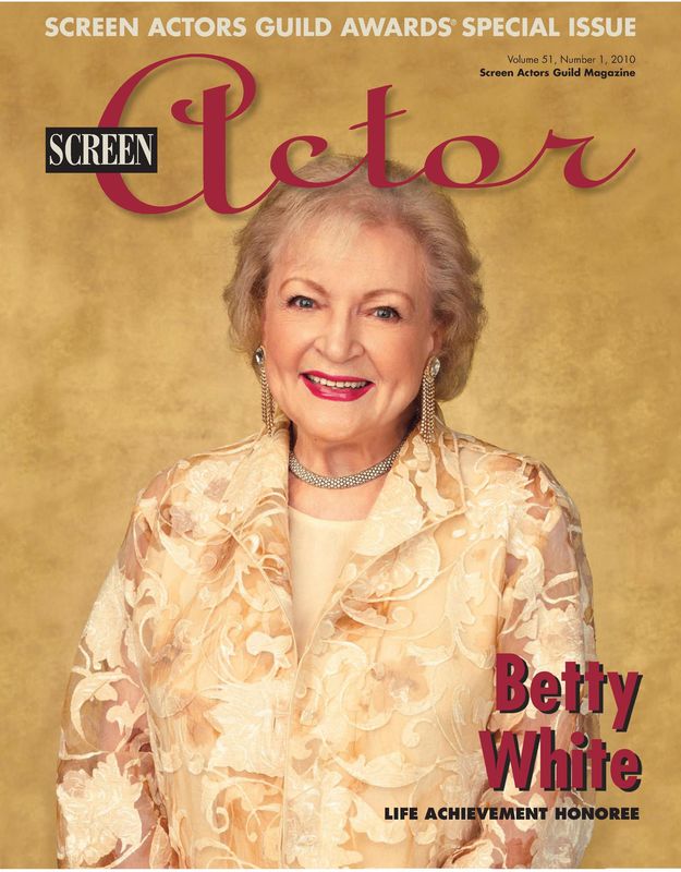 SCREEN ACTOR magazine side cover  Vol 51 # 1 January/February 2010