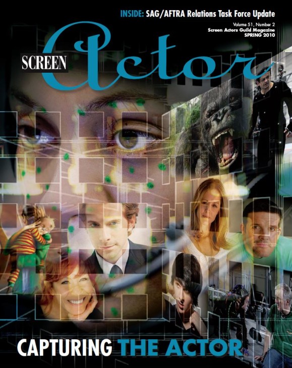 SCREEN ACTOR magazine side cover Spring 2010