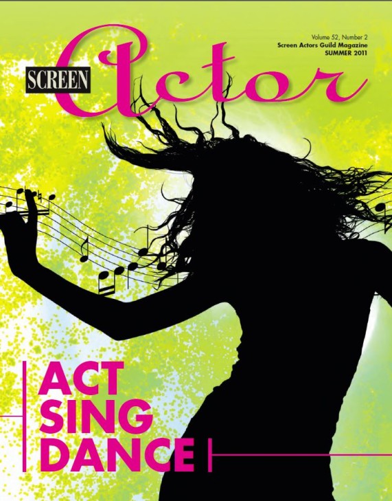 SCREEN ACTOR magazine side cover Summer 2011