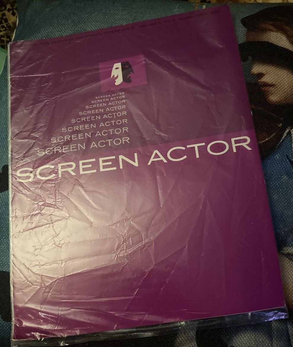 SCREEN ACTOR magazine side cover  Vol 6 # 2 March/April 1964