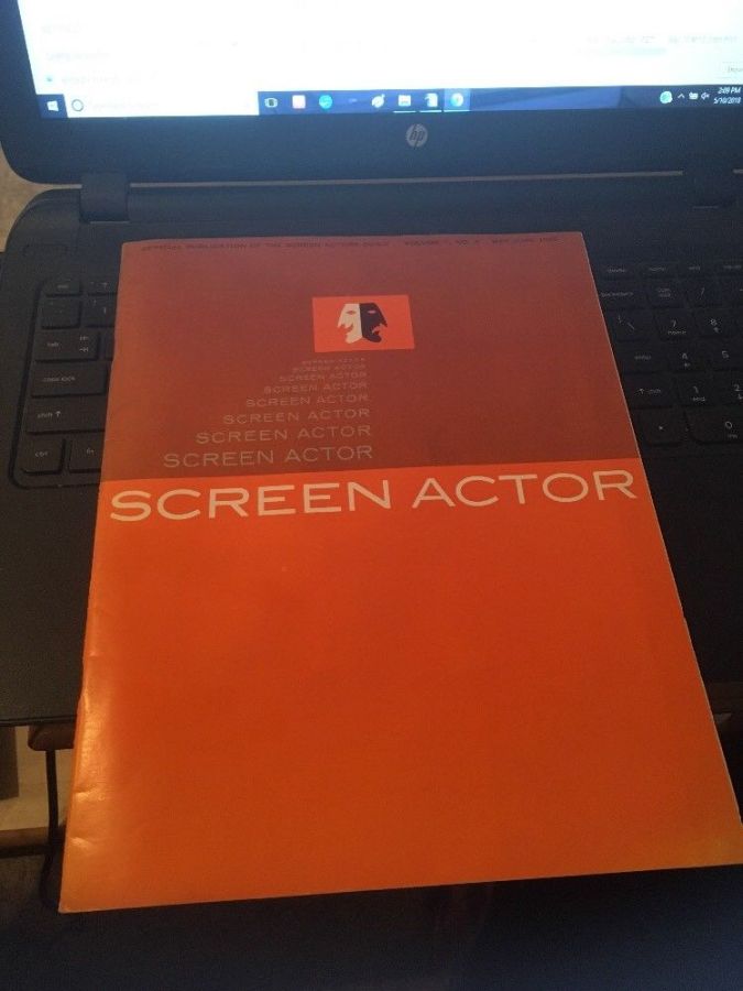 SCREEN ACTOR magazine side cover  Vol 7 # 3 May/June 1965