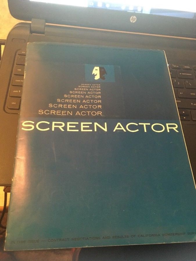 SCREEN ACTOR magazine side cover  Vol 7 # 4 July/August 1965