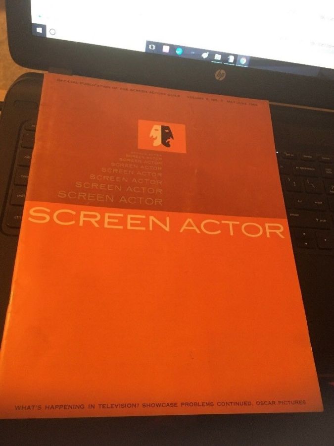 SCREEN ACTOR magazine side cover  Vol 8 # 3 May/June 1966