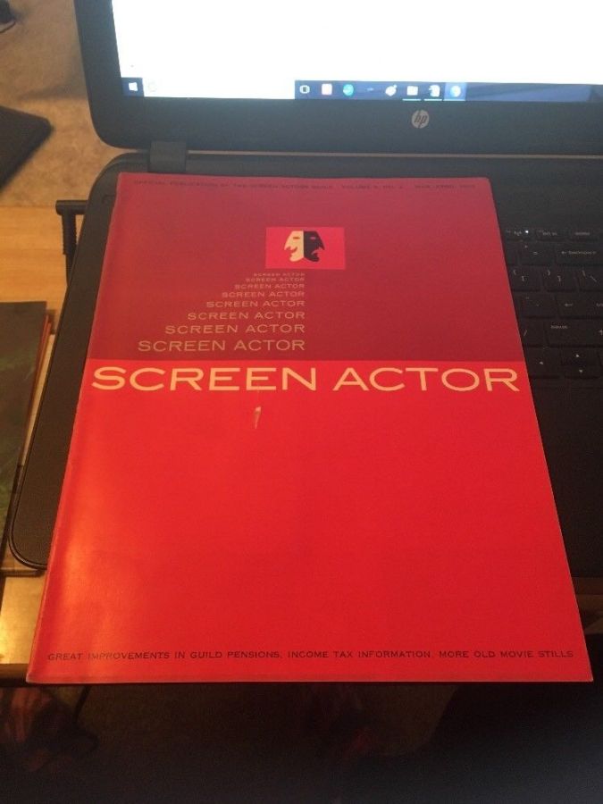 SCREEN ACTOR magazine side cover  Vol 9 # 2 March/April 1967