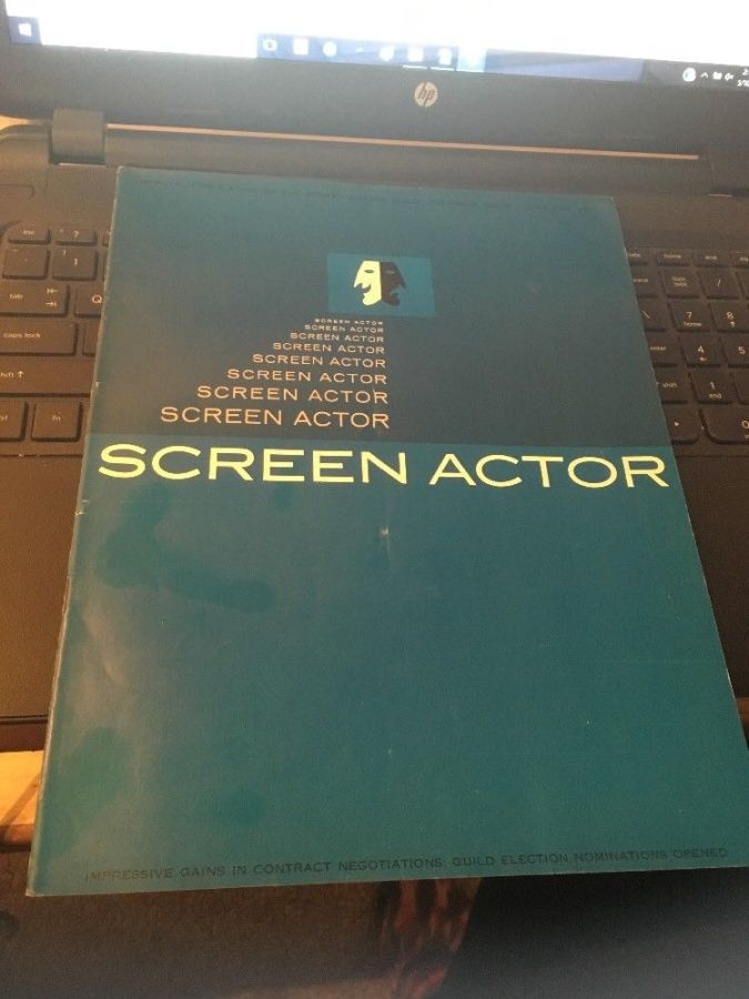 SCREEN ACTOR magazine side cover  Vol 9 # 4 July/August 1967