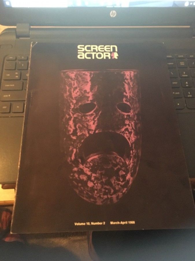 SCREEN ACTOR magazine side cover  Vol 10 # 2 March/April 1968