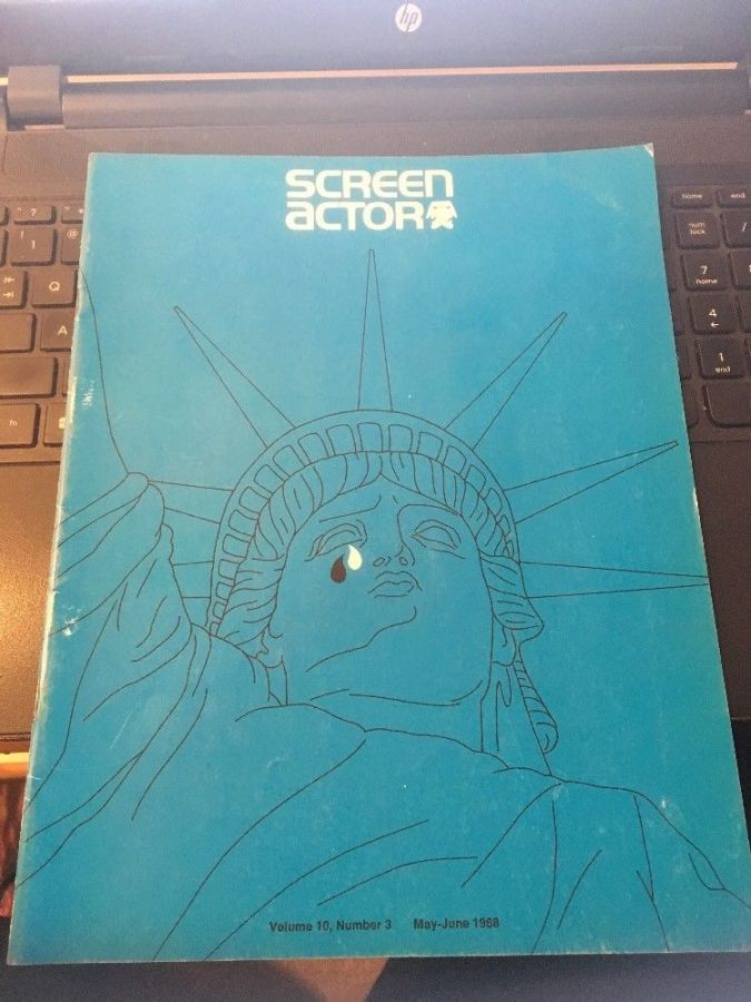 SCREEN ACTOR magazine side cover  Vol 10 # 3 May/June 1968