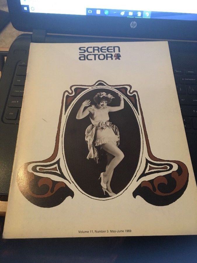 SCREEN ACTOR magazine side cover  Vol 11 # 3 May/June 1969
