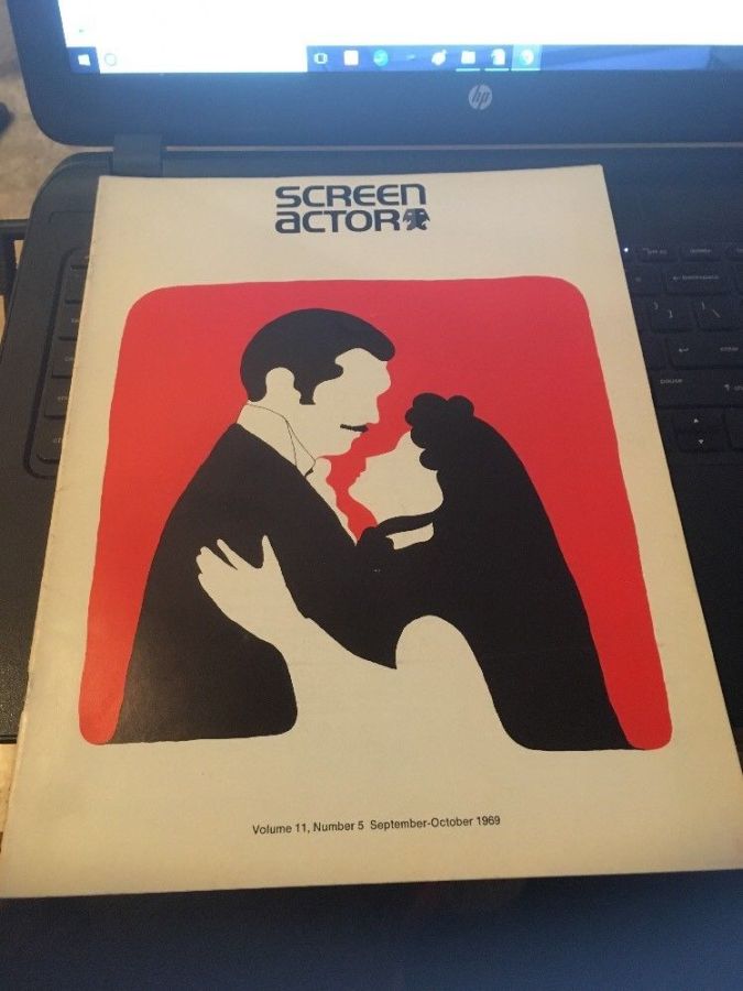 SCREEN ACTOR magazine side cover  Vol 11 # 5 September/October 1969