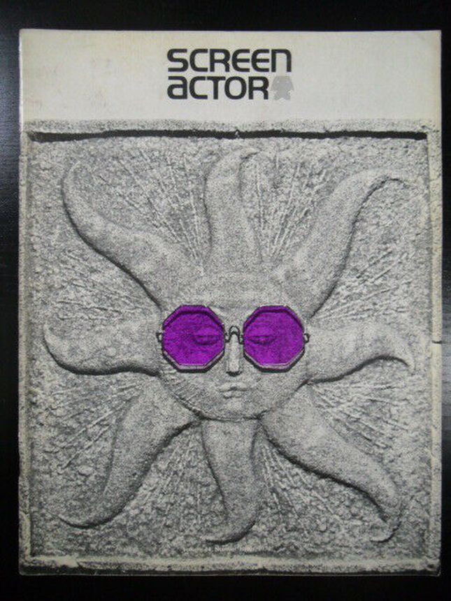 SCREEN ACTOR magazine side cover July/August/September 1972