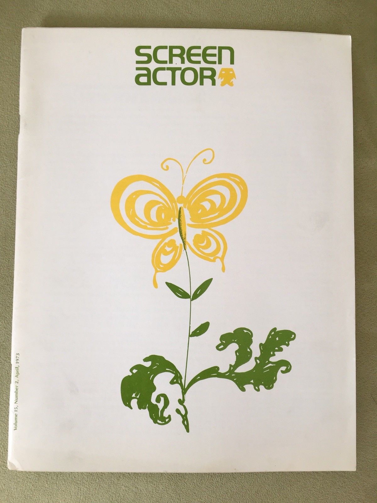 SCREEN ACTOR magazine side cover April/May/June 1973