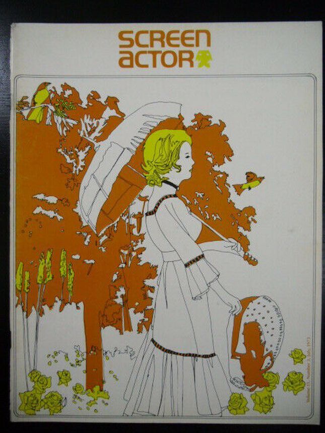SCREEN ACTOR magazine side cover July/August/September 1973