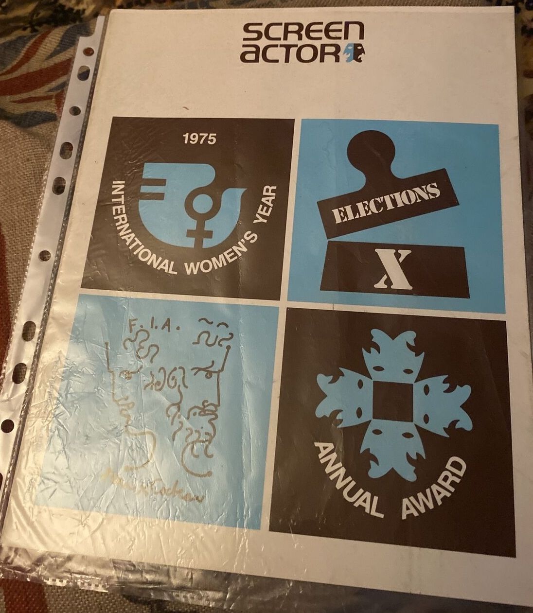 SCREEN ACTOR magazine side cover  Vol 17 # 3 July/August/September 1975