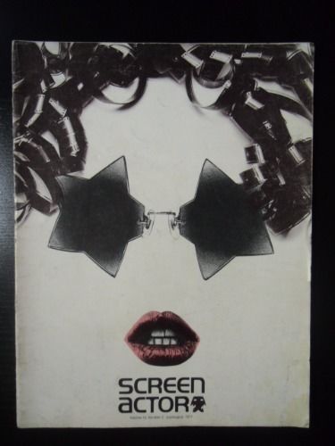 SCREEN ACTOR magazine side cover  Vol 19 # 3 July/August/September 1977