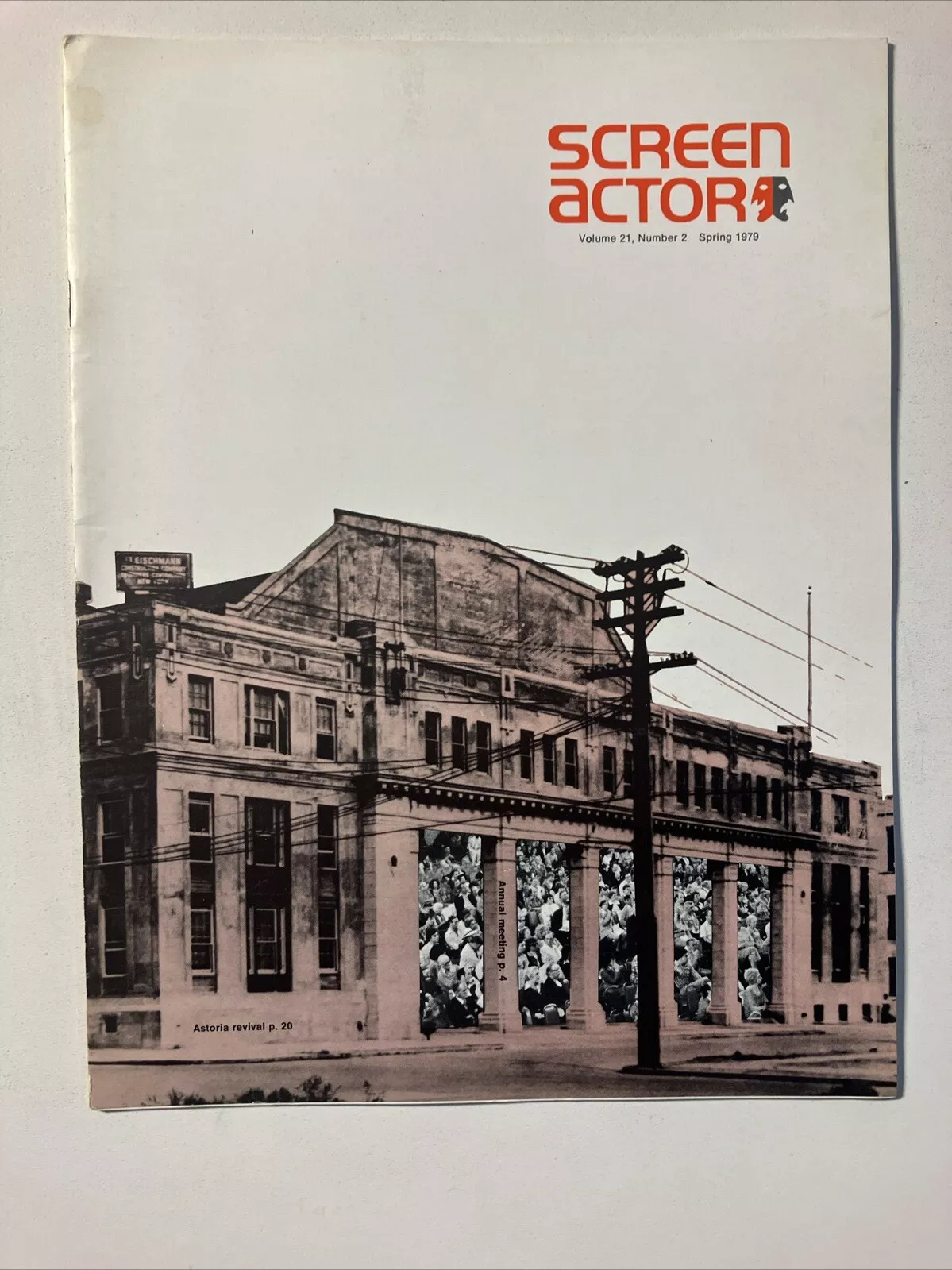 SCREEN ACTOR magazine side cover  Vol 21 # 2 April/May/June 1979