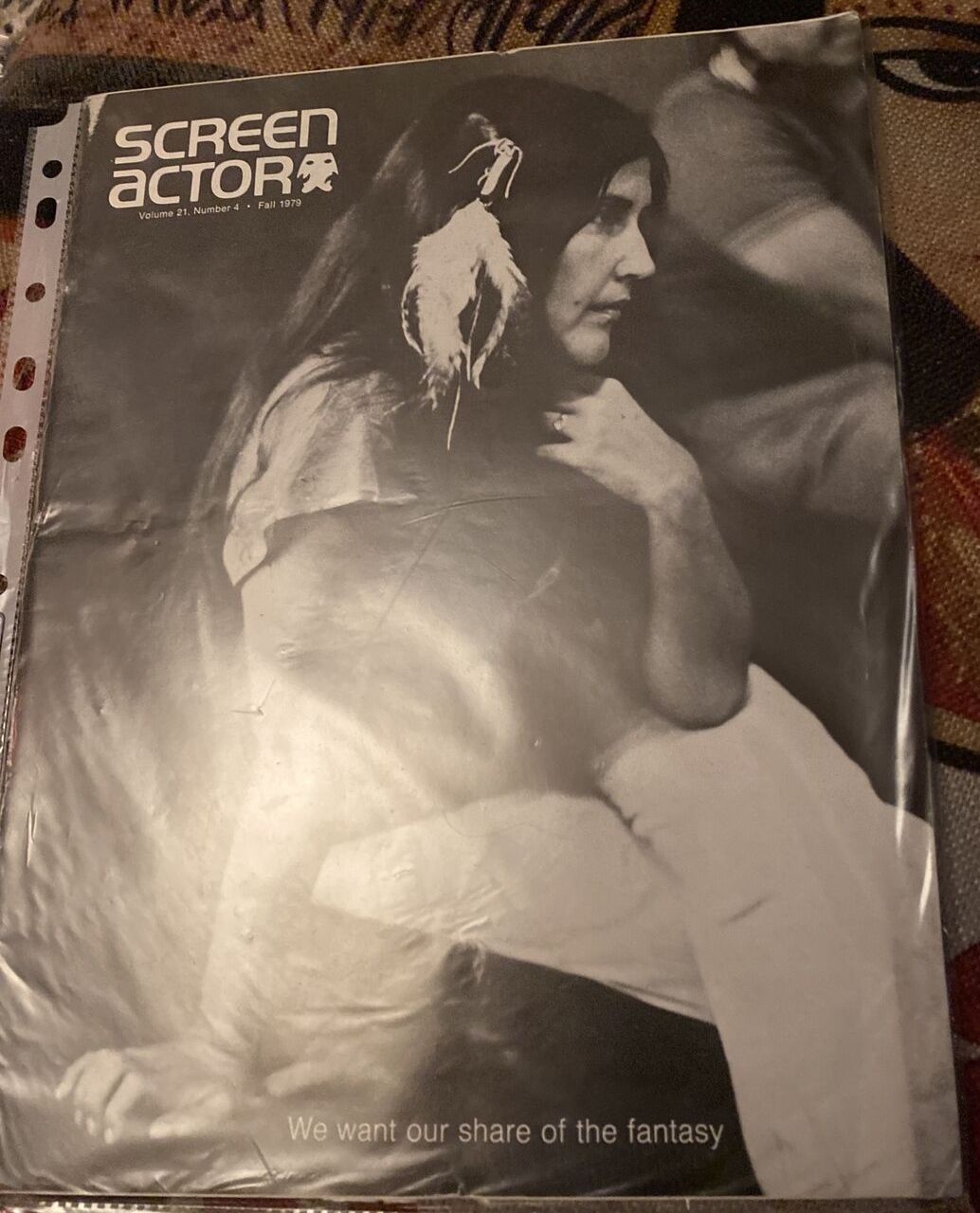 SCREEN ACTOR magazine side cover  Vol 21 # 4 October/November/December 1979
