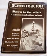 SCREEN ACTOR magazine side cover  Vol 22 # 1 March 1980