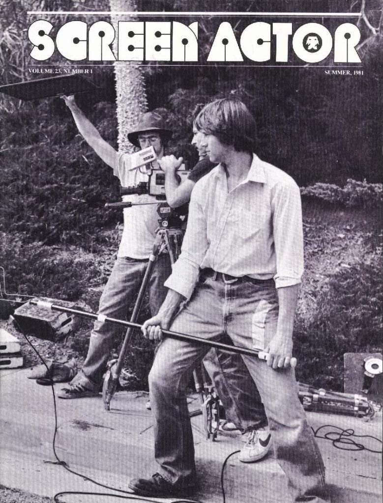 SCREEN ACTOR magazine side cover  Vol 23 # 1 Summer 1981