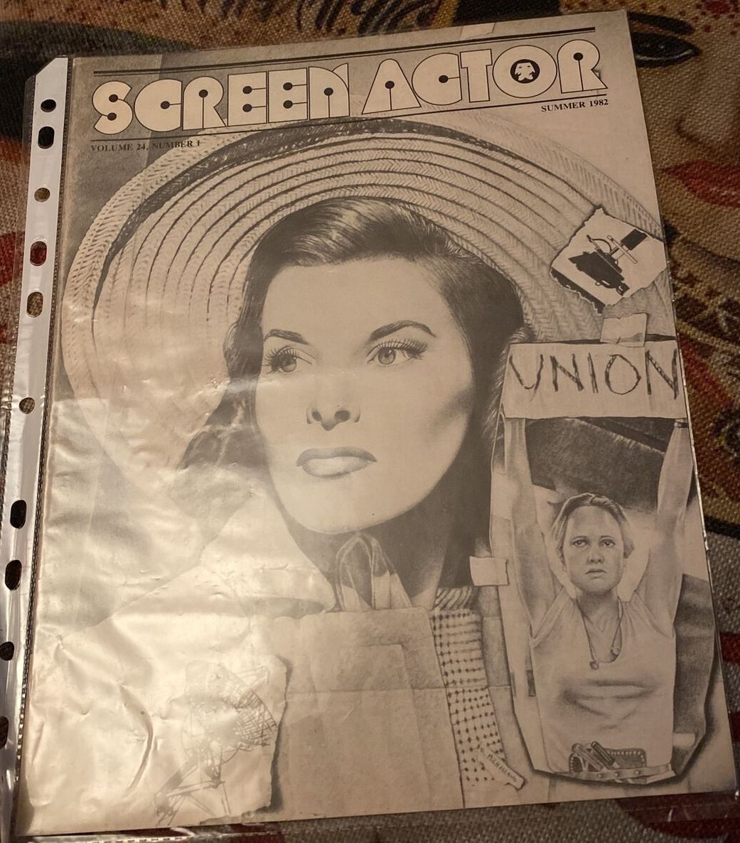 SCREEN ACTOR magazine side cover  Vol 24 # 1 June 1982